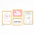 Quadrinhos decorativos para quarto de menina | K524 - comprar online