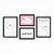 Quadrinhos decorativos para quarto de menina | K524 na internet