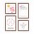 Kit de quadros para menina | passarinho, nuvem | K251 na internet
