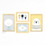 Kit de quadros para menino ovelha urso | K453 na internet