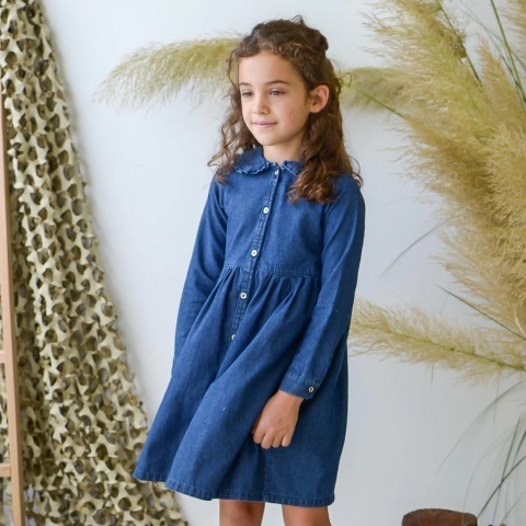 Vestido Mila Jeans cuello BB