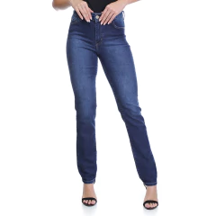 CALÇA JEANS LYCRA FEM RETA C/MEDIA 36/46 - VFCJ3032 - comprar online