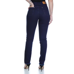 CALÇA JEANS LYCRA FEM RETA C/ALTA 36/46 - VFCJ3038 na internet