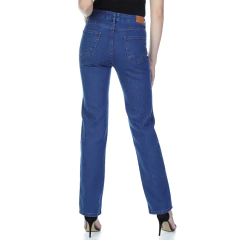 CALÇA JEANS LYCRA FEM RETA C/ALTA 36/46 - VFCJ3044 na internet
