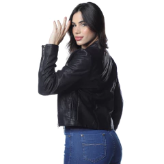JAQUETA FEMININA PU P/GG - VFJF0116 na internet