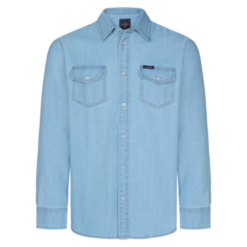 CAMISA JEANS MASC M LONGA IMP - VMCA0013
