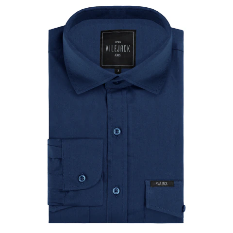 CAMISA MASCULINA SARJA M/L C/BOLSO 2/5 - VMTS0001