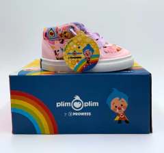 Zapatilla Plim Plim Rosa con cordones. Talle 18 (13 cm.) - tienda online