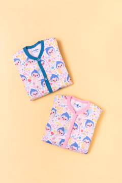 Enterito manga larga celeste - T.18 meses en internet