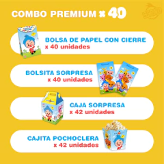 COMBO PARA 40 NIÑOS PREMIUM - Plim Plim Shop