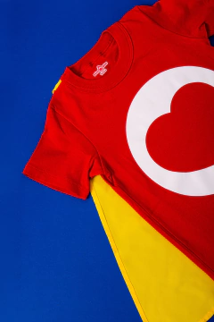 Remera Plim Plim con capa corazón T.4 en internet