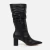 Bota Preta Cano Longo Couro Slouchy Bardot na internet