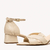 Imagem do Sandália Bico Folha Couro Off White