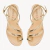 Sandália Rasteira Couro Dourada Egito - LOULLE