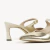 Mule Dourado Off White Couro Bico Fino Jules - loja online