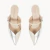 Mule Prata Off White Couro Bico Fino Jules na internet