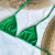 TOP CORTININHA VERDE CINTILANTE - comprar online