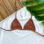 TOP CORTININHA CARAMELO
