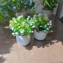 Arreglo flores blancas antique (Artificial) - Vivero Mario