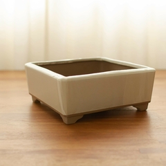 Macetas cerámica bonsai cuadrada mediana