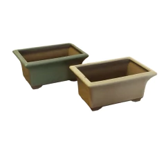 Macetas cerámica bonsai rectangular - comprar online