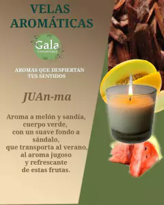 Velas de soja aromátizadas - Vivero Mario