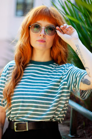 Camiseta T-Shirt Listrada Verde - comprar online