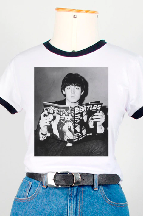 Camiseta Feminina Ringer Tee Paul - comprar online