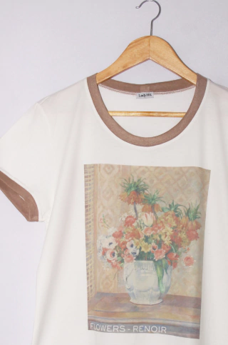 Camiseta Feminina Ringer Tee Renoir