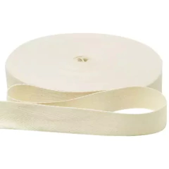 fita cadarço algodão cru