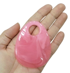 Pingente Rosa Gota de Resina (1und)