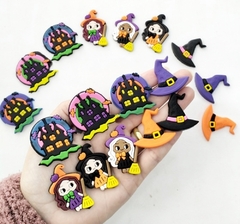 Aplique Emborrachado Halloween Roxo com Laranja (2 unds) na internet