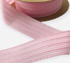 FITA TRABALHADA ENTRANÇADA ROSA BEBÊ 40MM (2metros)
