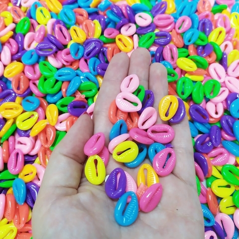 Buzio acrílico colorido forte (20 gramas)