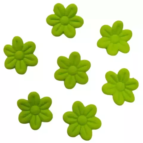 Aplique Flor Prensada Verde Pistache (40 unds) - comprar online