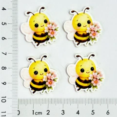 Coleção Abelhinhas Cute 32 Apliques em Acrílico Dita Bijuterias - loja online