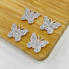 Aplique borboleta para laços boutique, tiaras e artesanato de luxo.