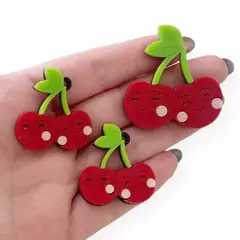 Imagem do Kit de apliques Frutinhas Acrilico (21 pcs)