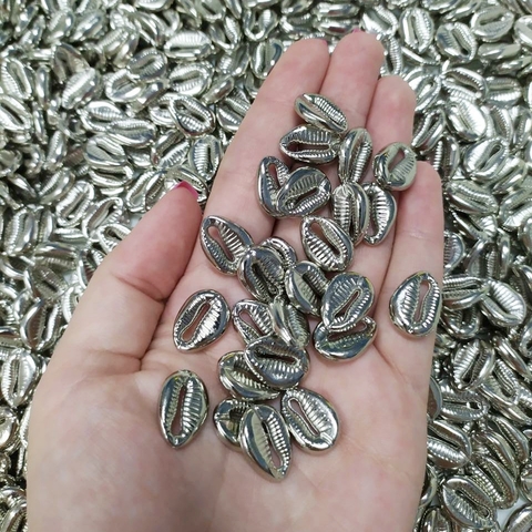 Búzios para bijuterias Abs níquel (20 gramas)