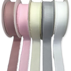 Fita Gorgurão Cinza Claro com Borda Desfiada 38mm (2 Metros) - comprar online