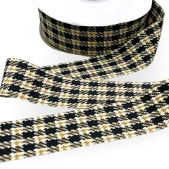 Fita Tweed preto 40mm (2metros)