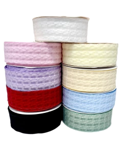 Fita Organza Trançada Branca 38mm (2 metros) na internet