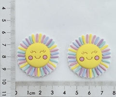 Aplique Sol Colorido emborrachado (2 unds) - comprar online