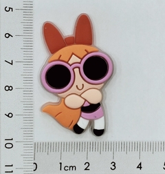 Aplique das Meninas Super Poderosas com Óculos emborrachado (trio) - comprar online