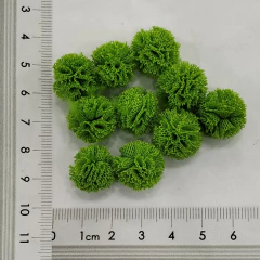 Pompom de malha tule Verde 15 mm (10 unds) na internet