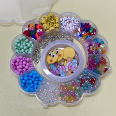 Kit miçangas infantil flor na internet