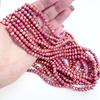 Fio de cristal vidro 6mm coral leitoso ab