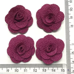 aplique-flor-tecido-bordo