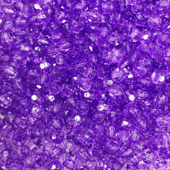 Miçanga sextavada Transparente Lilás (20 gramas) - Dita Bijuterias