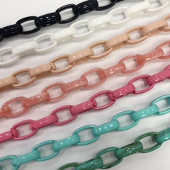 Elos acrílicos Oval Turquesa Mesclado (20 g) na internet